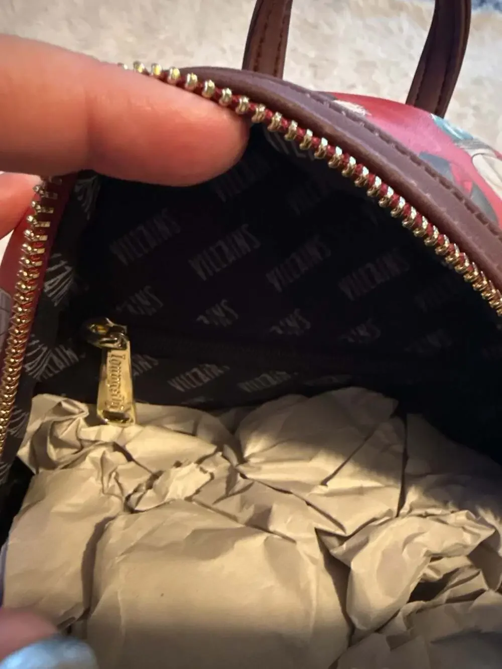 Loungefly Disney Villains Perfume Bottles‎ Mini Backpack